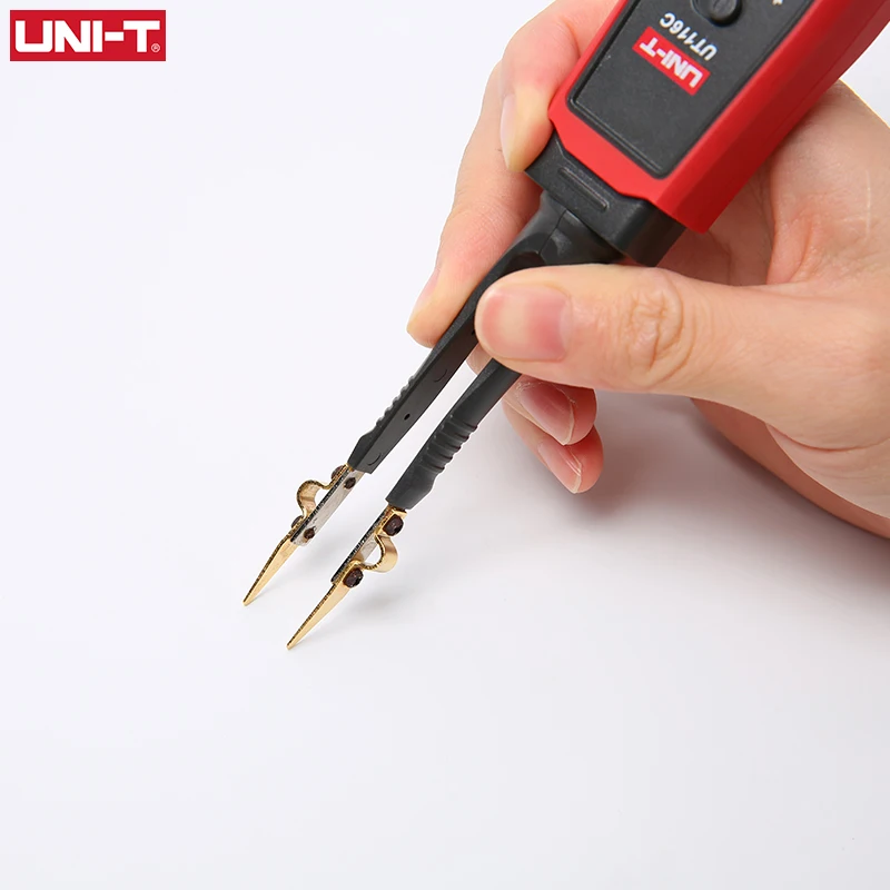 UNI-T UT116C UT116A SMD Tester Medidor Pinça Rotativa Resistência Capacitância LED Diodo Continuidade Bateria Tester