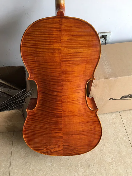 High quality handmade cello stringed instrument portable cello 4/4 3/4 solid wood natural grain cello professional violon cello