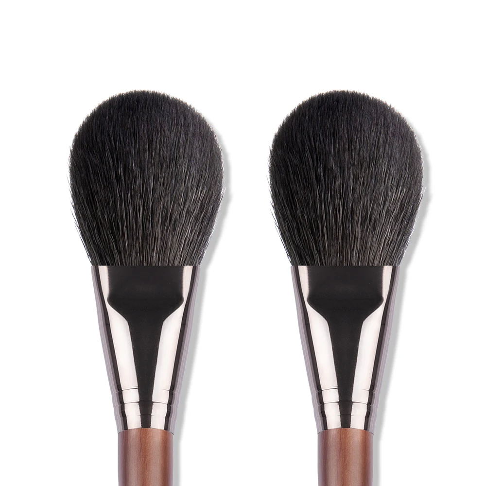 BETHY BEAUTY 2 Pcs Goat Hair Flat Powder Makeup Brush Face Brush Set Soft  Blush Brush Professional Cosmetics Make Up Tools