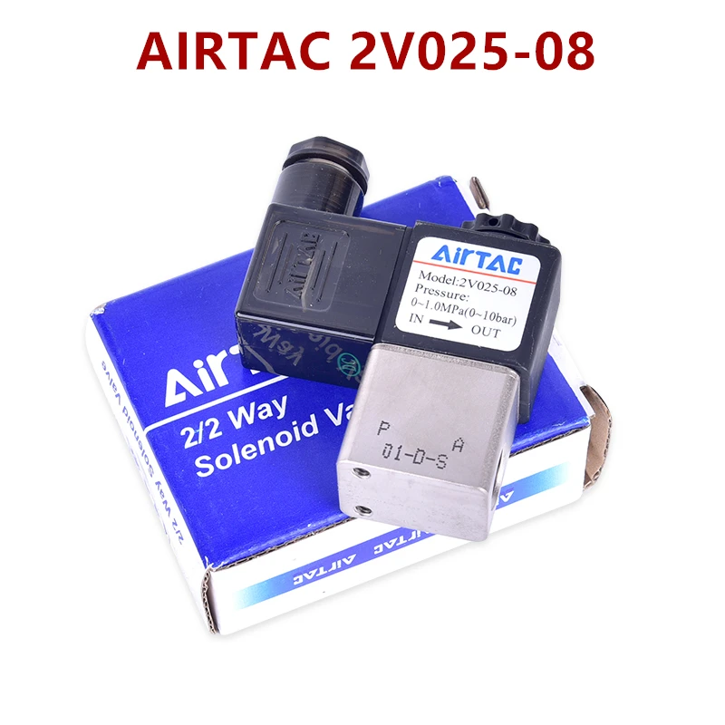 12V 24V 110V 220V Airtac 2V025-06 2V025-08 2/2 way Oxygen Solenoid valve CNC flame cutting machine acetylene solenoid valve