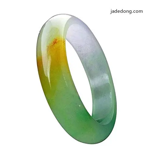 Natural Beautiful Emerald 3 Colors Green Women Jade Bangle Bracelet Morther Gift Gemstone Jewelry Jadeite Jade image 5