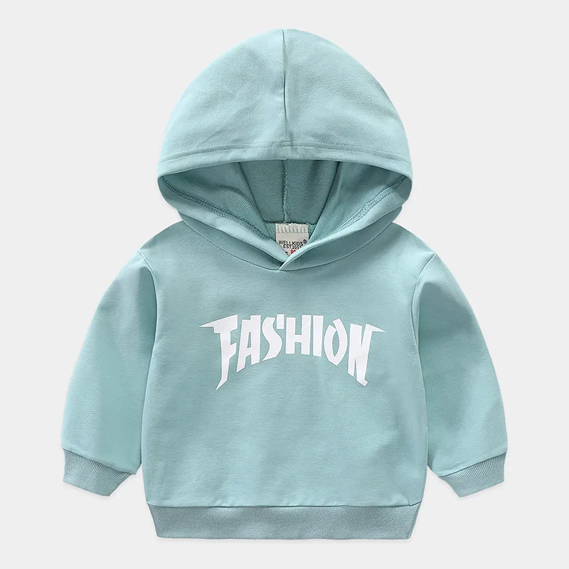 Baby Boys Hoodie Sweatshirt Fashion Letter Long Sleeve Kids Clothing Spring Autumn Quality Washable Child Outfit T-Shirt Newly