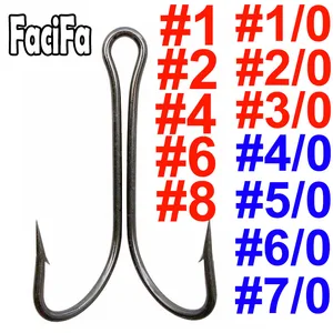 20 pcs double fishing hook flying Double Tingling Double Gabarito Low Fisheries Size 1 2 4 6 8 1/0 3/0 4/05 6 Main Sales Bass Bass 5 String - №3