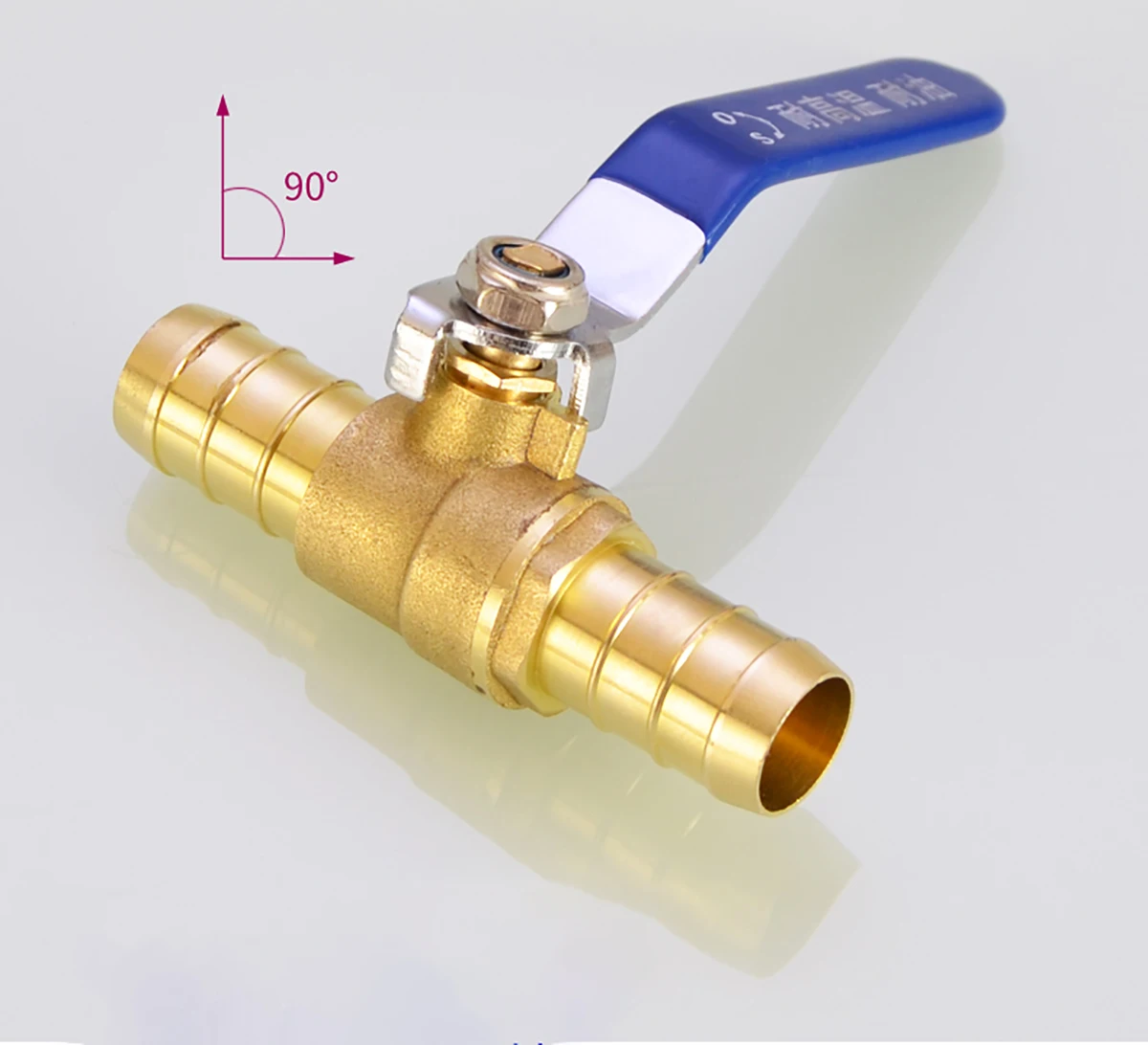 1pcs Brass 8mm - 19mm Hose Barb Inline Shutoff Ball Valve Pipe Fittings Connector Water Oil Air Gas Fuel  Small Valve