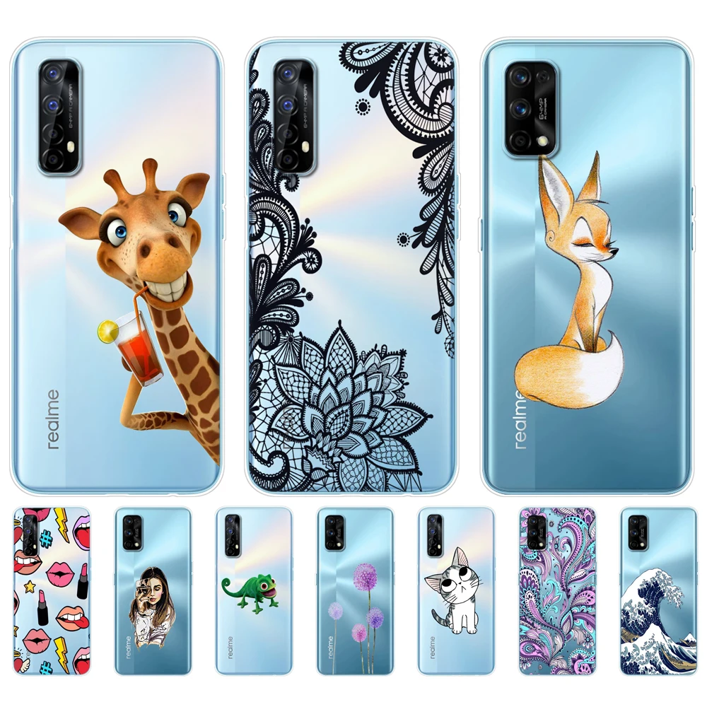 For Realme 7 Case For OPPO Realme 7 Pro Cover Shockproof Soft Silicon TPU Phone Back For Realme7 7Pro Bumper Coque Capa Funda