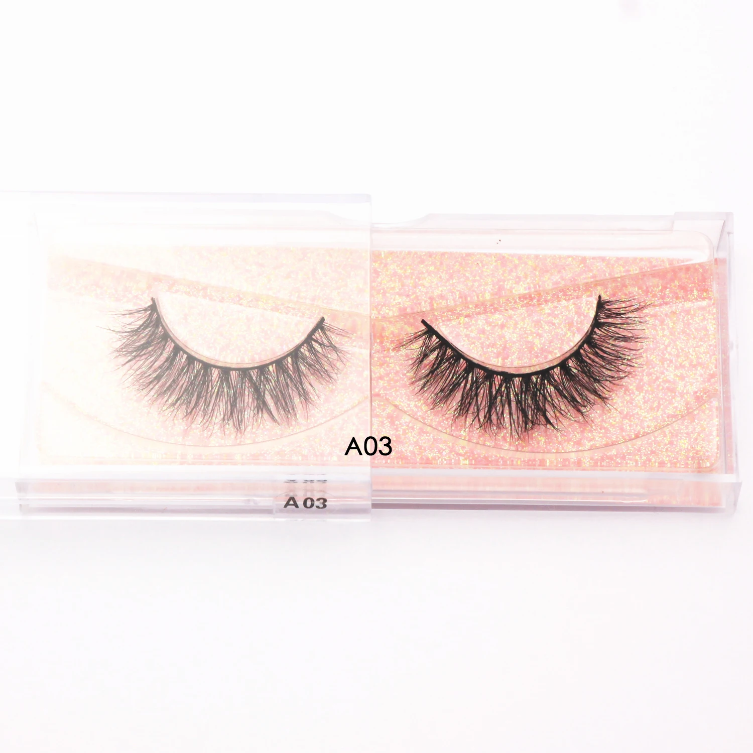 KEKEBAICHA A03 Natural Mink Lashes Short Eyelashes False Eyelashes 100% Cruelty-free 3D Mink Eyelashes Makeup Lashes for Beauty