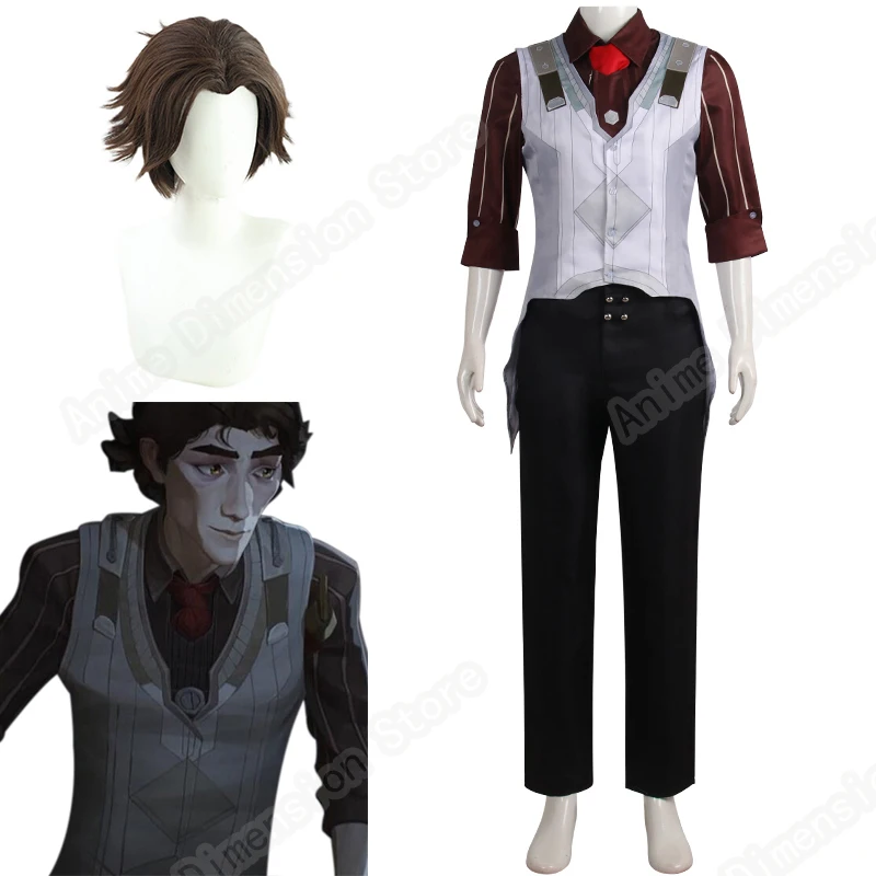 LoL Arcane Viktor Cosplay Costumes Wig Uniform Outfits Halloween Carnival Suit For Man And Women