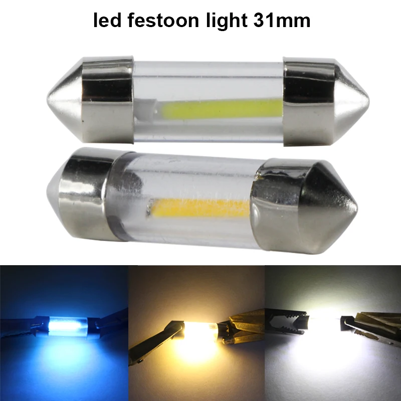 Led Festoon Light 31mm 36mm 39mm 41mm C3W C5W C10W Canbus 6 12 24 V Volt COB License Plate Bulb 6v 12v 24v Interior Doom Lamp