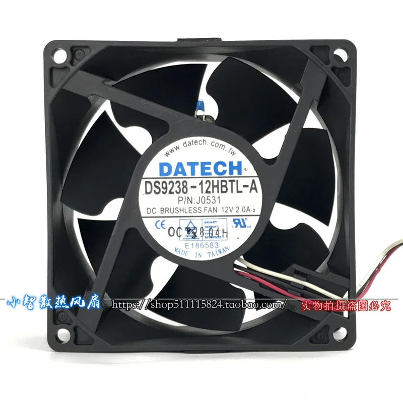 New original DS9238-12HBTL-A 9cm 9238 12V 2.0A Gale Volume Violent Cooling Fan Temperature Control Server Fan