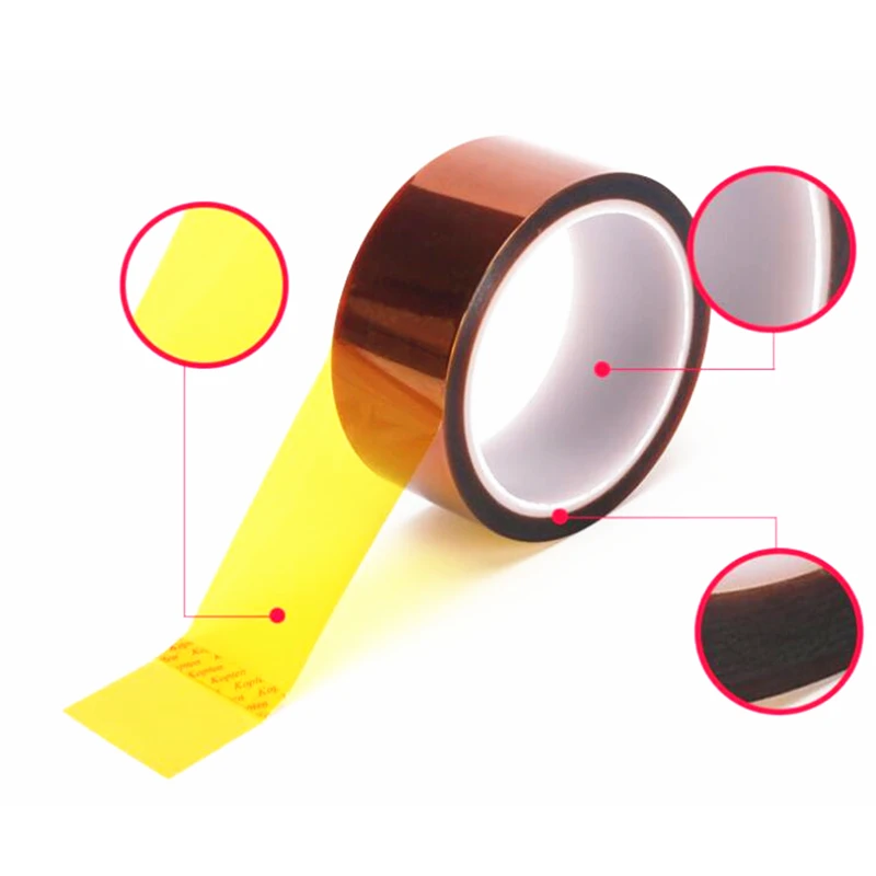 Kapton-Cinta de poliimida aislante eléctrica, cinta de calor para protección de aislamiento de PCB, 3-30mm