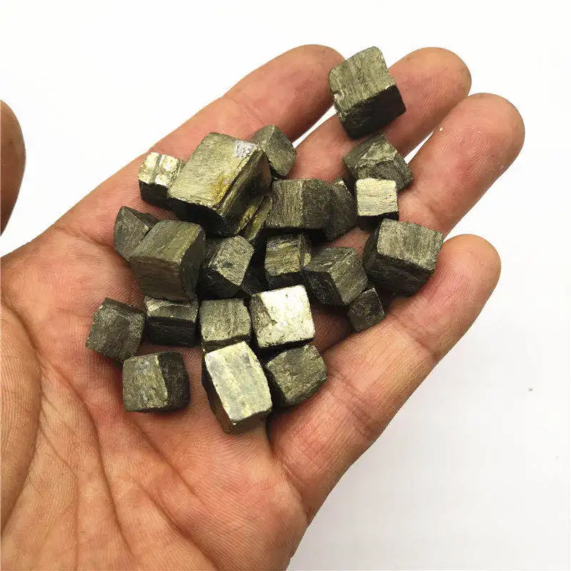 

Редкий Натуральный кубик chalcopyrite Кварцевый Кристалл Грубый образец натуральные камни и минералы 100 г