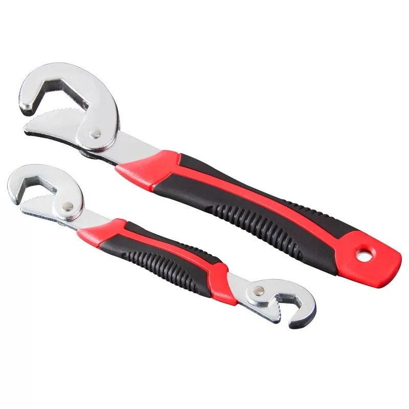 Multi function wrench adjustable wrench set large open end wrench quick maintenance pipe wrench automobile hardware tools 2pcs/s