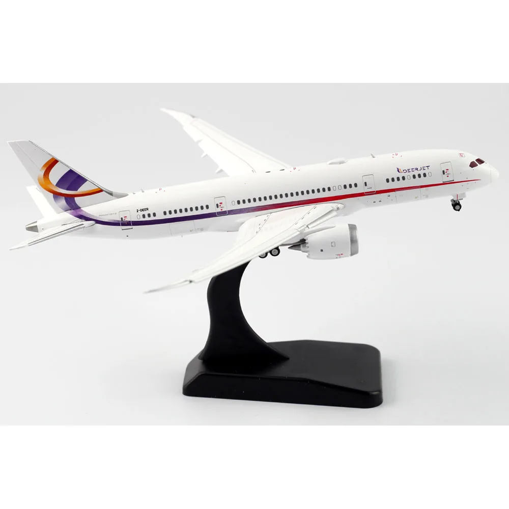 1:400 อัลลอยด์ของสะสมเครื่องบินของขวัญ JC Wings EW4788002A Deer Jet Boeing B787-8(BBJ) Diecast Aircraft Jet Model 2-DEER Flaps Down