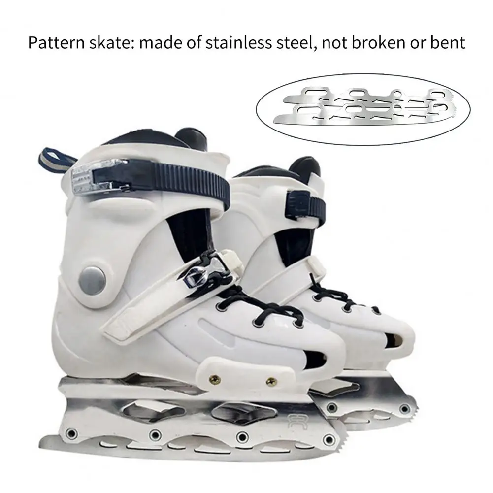 1 Pair Skate Blade Anti-slip Skates Replacement Blade Stainless Steel ice skate blade Ice Skating Shoes Blade Ice hockey blade