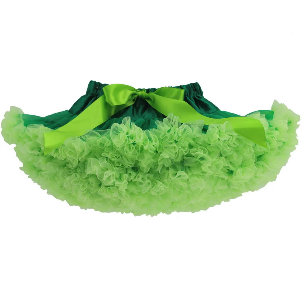 Girls Dance Skirt Children Petti Tutu Skirt Princess Skirt Green Fluffy and Soft Baby Skirt Toddler Girls Wear Children Clothes