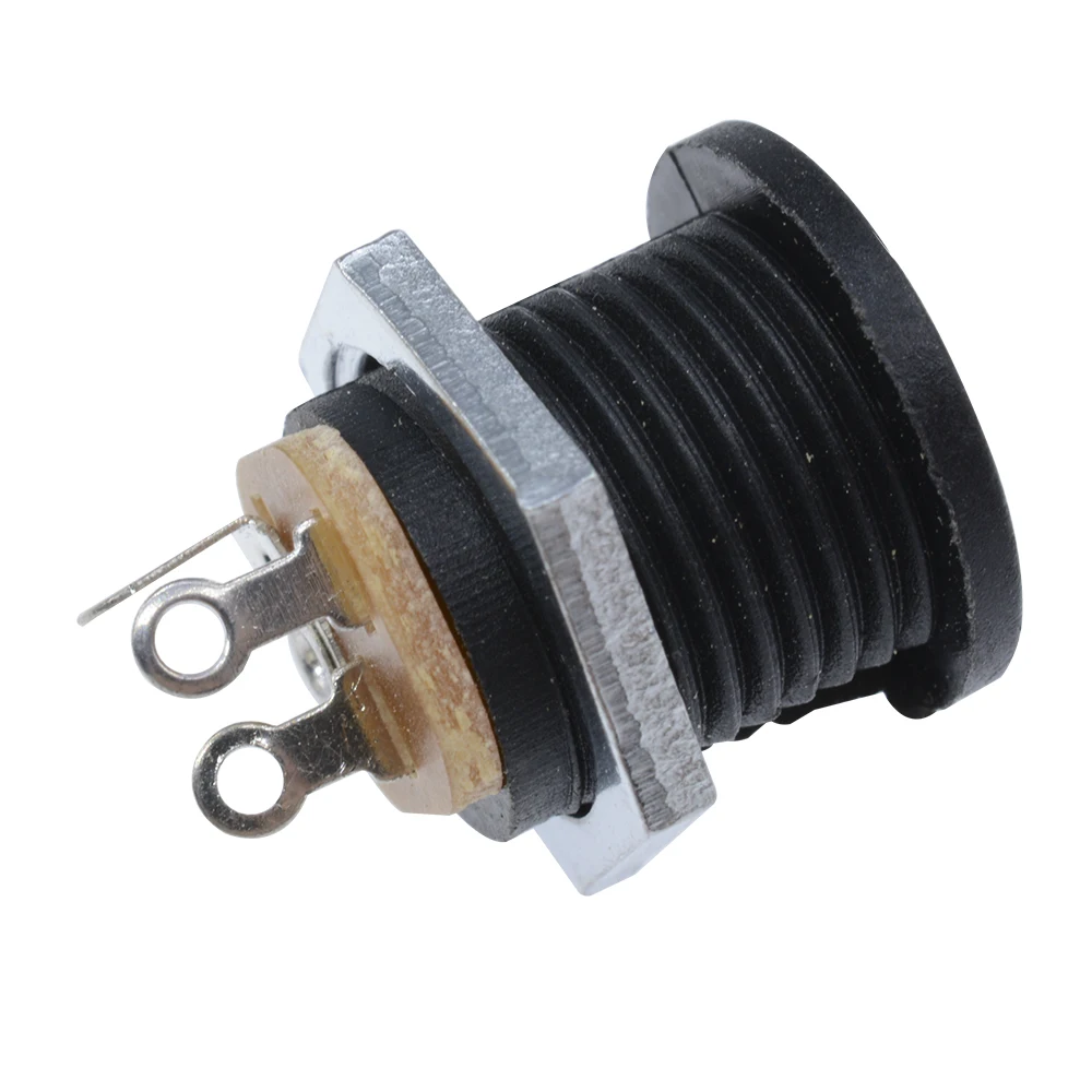 10Pcs 5.5x2.1mm DC Power Supply Female Jack Panel Mount Connector 5.5*2.1mm DC Socket 2 Leg Terminal Plug Adapter Connectors
