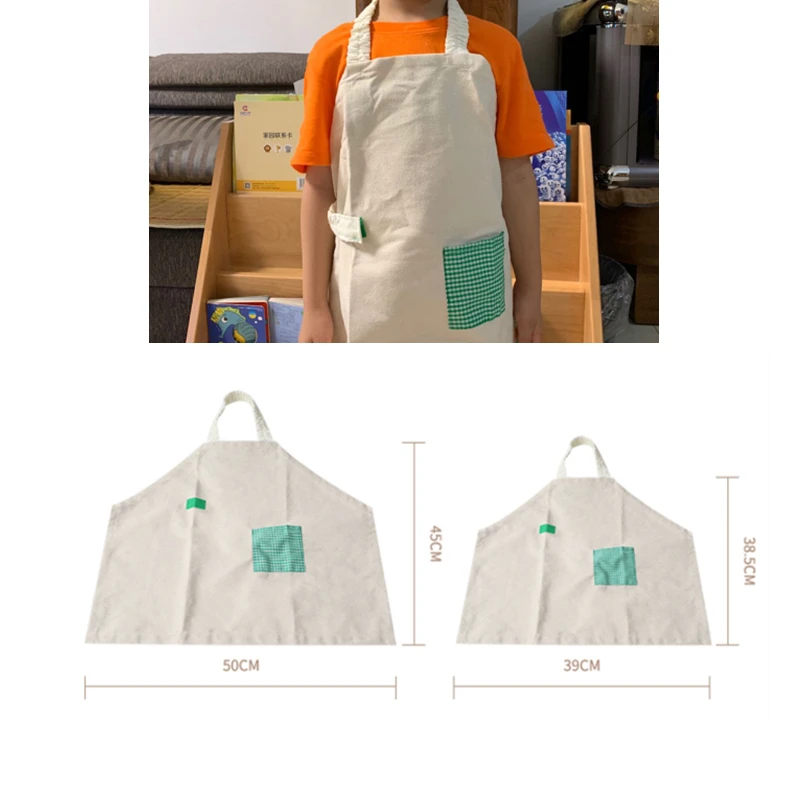 

Cotton Apron for Kids Montessori Life Practical Materials Children's Utensils Educational Equipment for Childcare Kindergarden