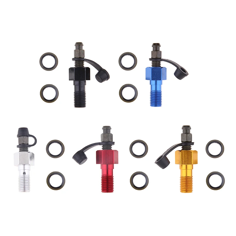 Motorcycl Brake Master Cylinder Brake Caliper Banjo Bolt & Bleed Nipple/Screw for Kawasaki Aluminium Alloy Bolt M10 x 1.25mm