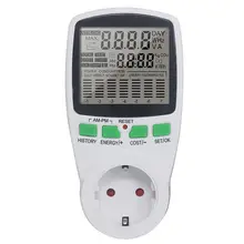 EU Socket Power and Energy Meter Digital 230V #2
