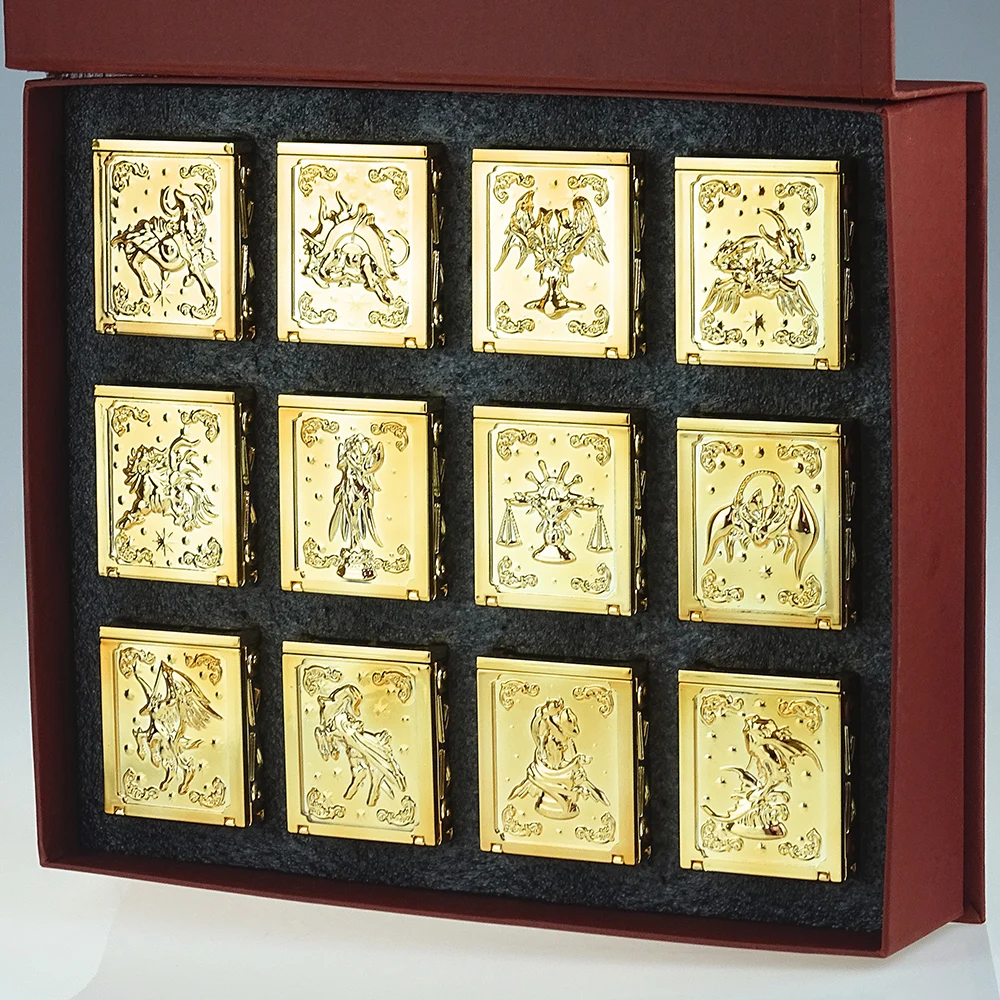 

12pcs SOG Saint Seiya Myth Cloth Pandora Box Aries Taurus Gemini Cancer Leo Virgo Libra Scorpio Capricorn Sagittarius Pisces PVC