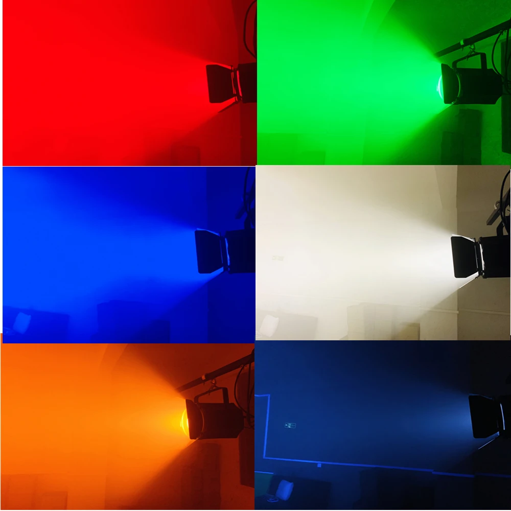 300W LED Par Light COB Barn Doors with Flightcase Led Beam Wash Strobe Effect Stage Lighting,Cold White + Warm White RGBWA+UV