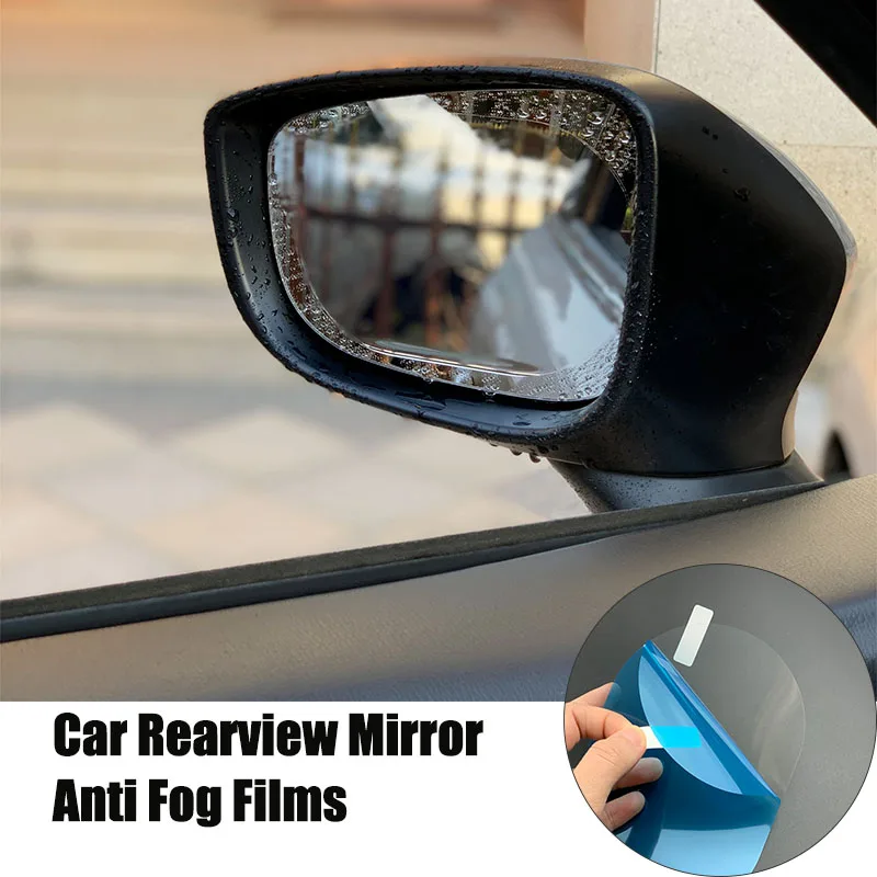 2Pcs Car rearview mirror waterproof anti-fog film For Toyota SIENTA Vellfire Verso PROACE Hilux Tacoma Tundra 4Runner FT-EV FT