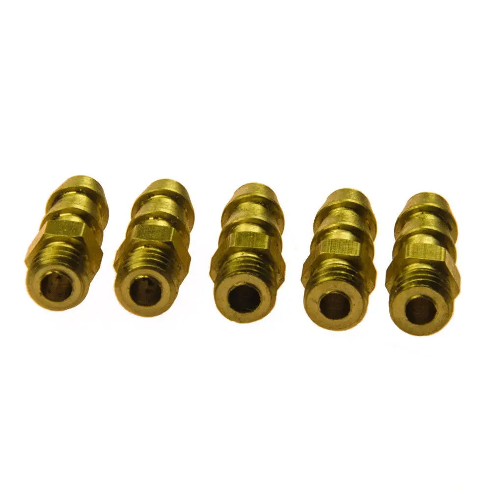 AXSPEED 5 Stuks M4 M5 M6 Schroefdraad Messing Waternippels Cooling Kraan Nozzles voor RC Boot Accessoires
