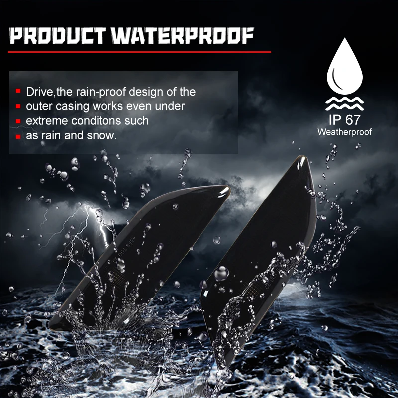 سيارة LED الجانب الأمامي ماركر أضواء وقوف السيارات بدوره أضواء الإشارة لمرسيدس بنز W204 LCI C250 C300 C350 C63 AMG 2012 2013 2014 12 فولت #4