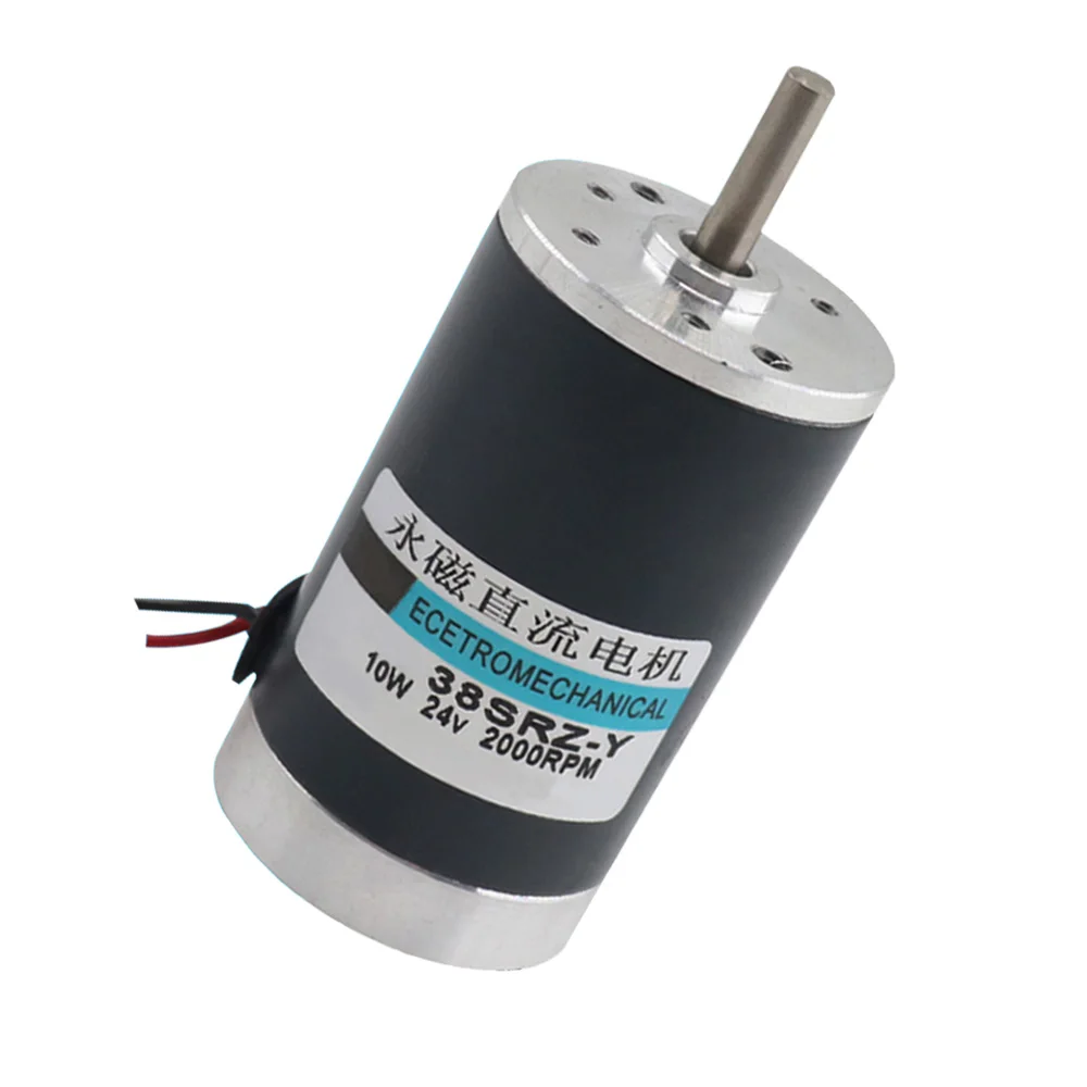 10W Micro Permanent Magnet DC Motors 12V 24V High Speed In DC Motor 2000/3000/4000RPM Adjustable Speed Reversible For DIY Toys