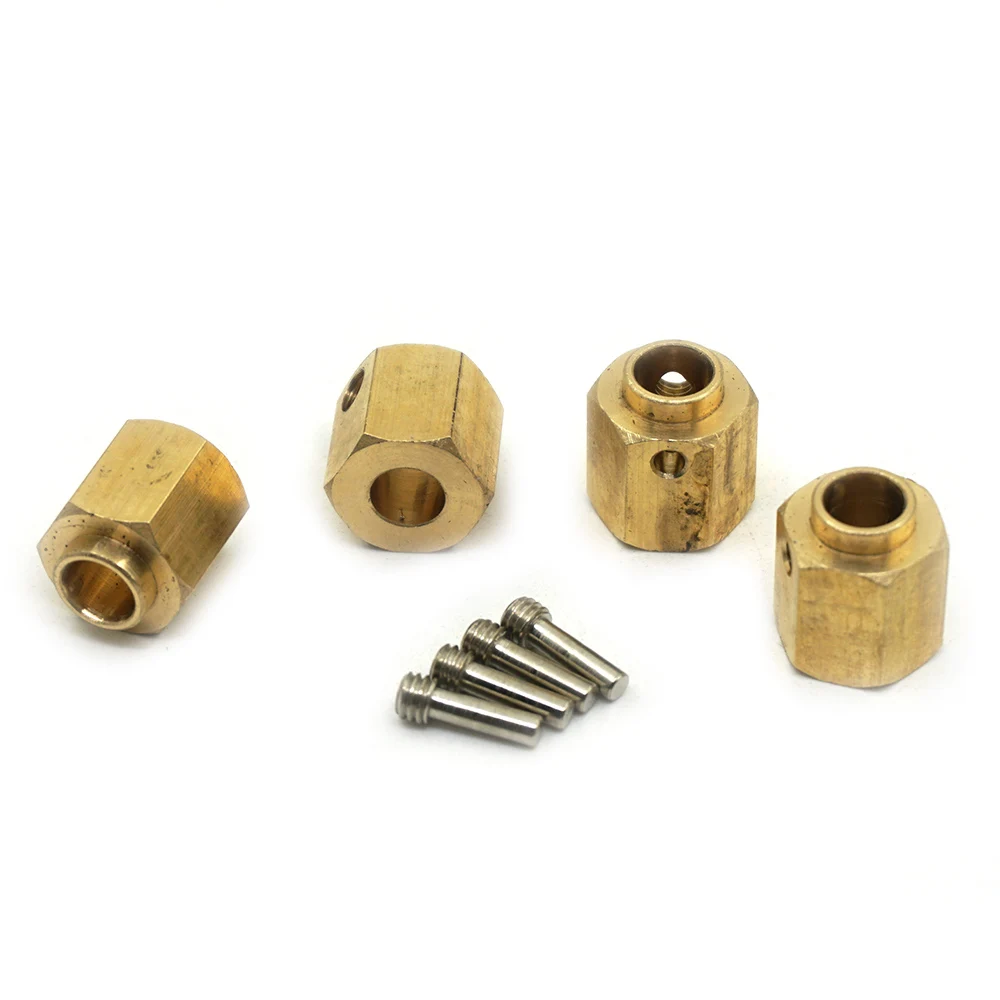 AXSPEED 5/8/9/10/11/12/15/20 mm schweres Messing 12 mm Radnaben Sechskant verlängerter Adapter für TRX-4 TRX-6 1/10 RC Crawler Autoteile – Detail 36