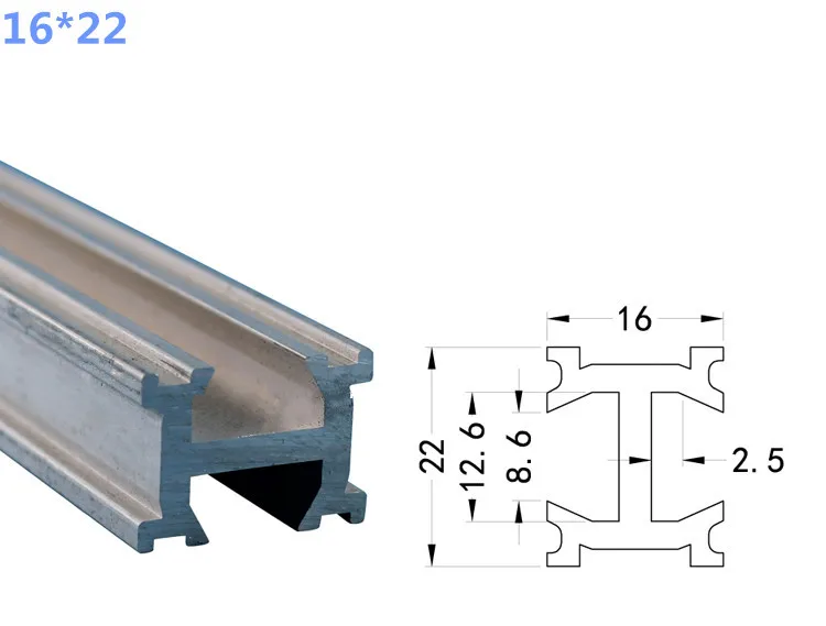 Standard Aluminium Extrusion profile of single / one double / three slot Aluminum Strip support for Robot Parts Accessories