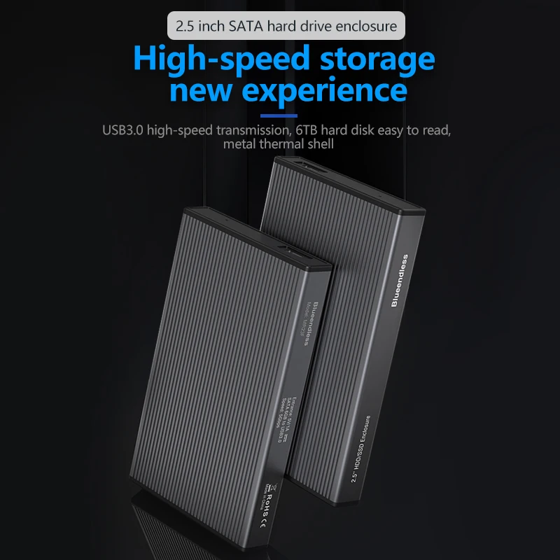 Blueendless HD 2.5 Usb 3.0 HDD Case Hard Disks HD Externo 3.0 for PC Accessories Laptop External Hard Drive