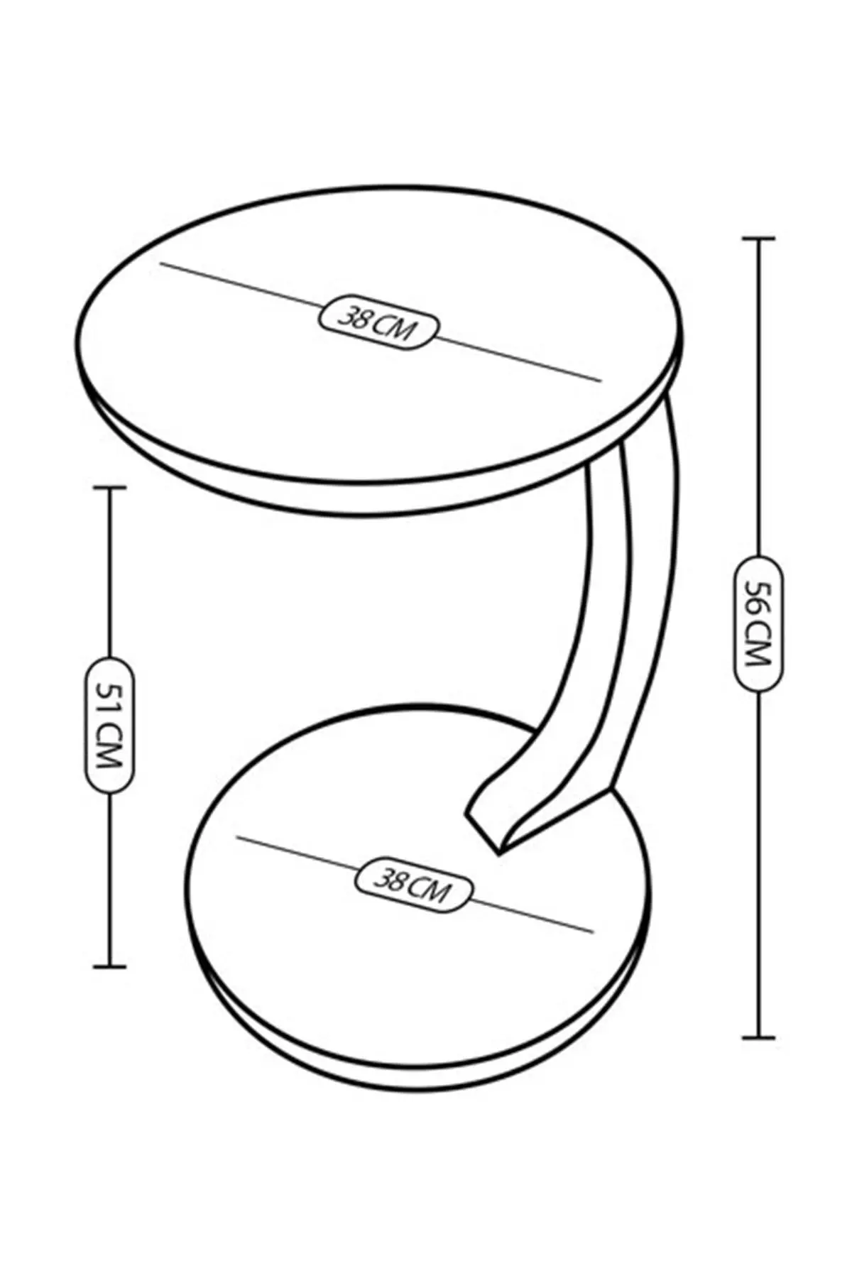 Wood C Coffee Table Sofa Stand Side Coffee Table Zigon Coffee Table Serving Stand Walnut