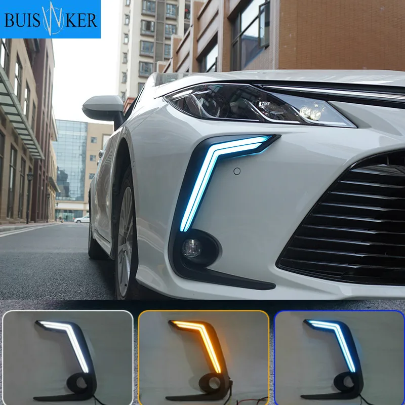 

2PCS LED Daytime Light Running Super Brightness 12V Car LED DRL Waterproof ABS Daylight Bulb For Toyota Corolla 2020