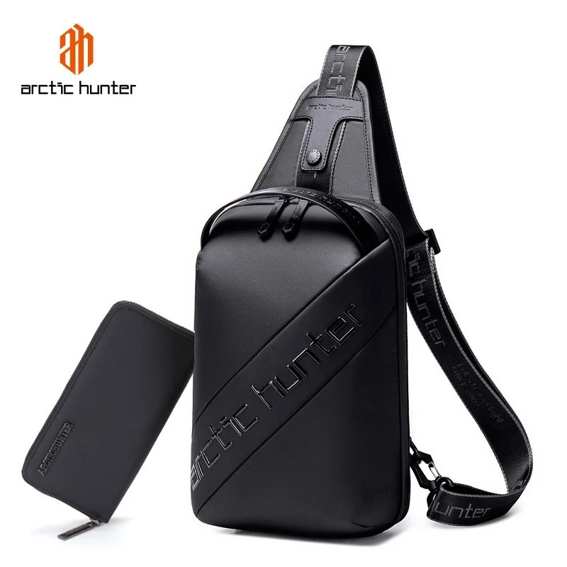 

Men Multifunction Anti-theft Crossbody Bags USB Charging Chest Pack Short Trip Water Repellent Shoulder Messengers Bag