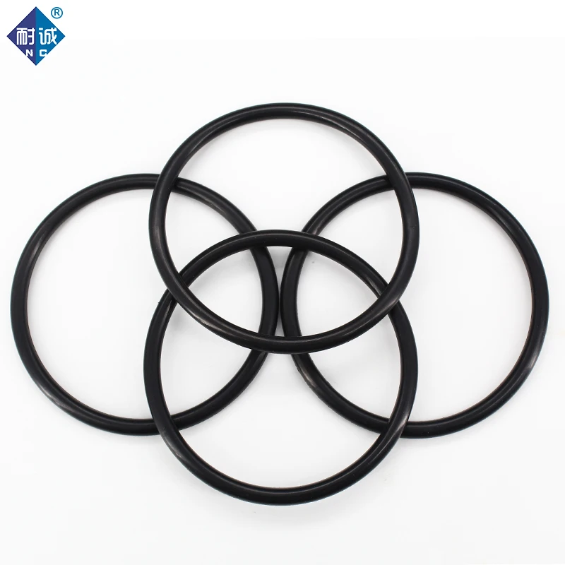 NBR O Ring Seal Gasket Thickness CS4mm OD12-200mm Wear Resistant Automobile Petrol Nitrile Rubber O-Ring Waterproof Black