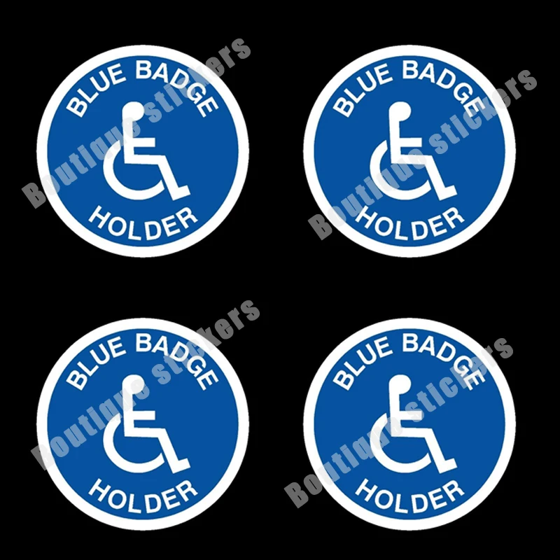 Blue Badge Disabled Car Stickers Mobile Window Decals Vinyl Stickers Decals Car Window Body Decoration Stickers Accessories