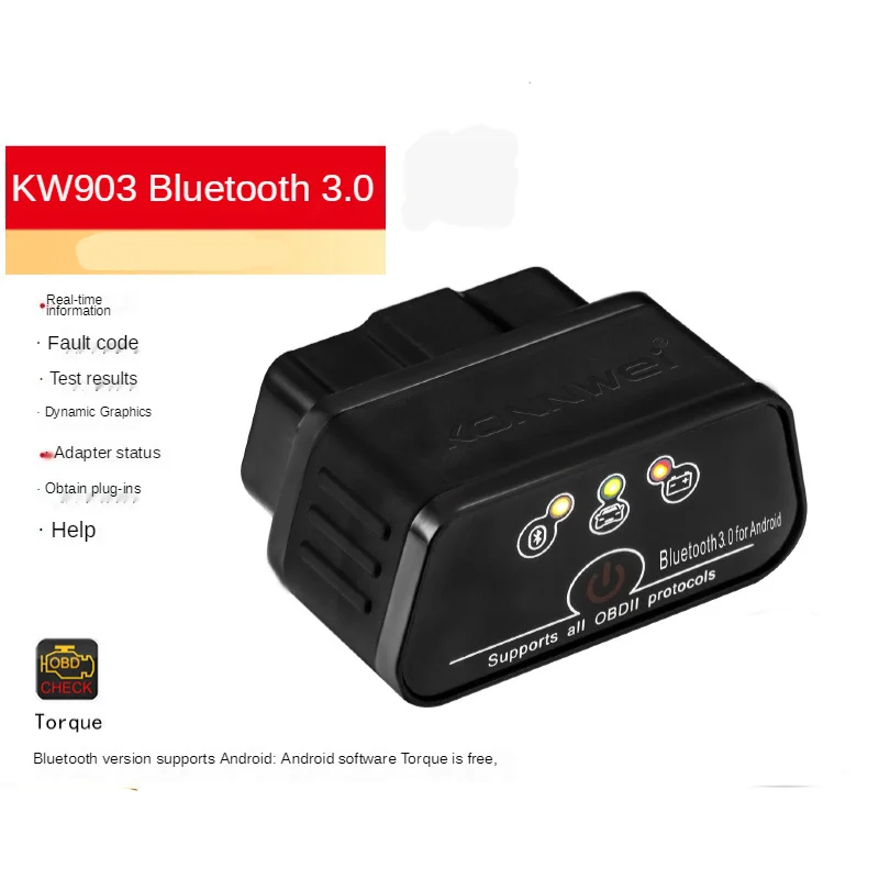 ICAR2 KONNWEI KW903 ELM327 V1.5 Bluetooth OBD car fault diagnosis scanner tool