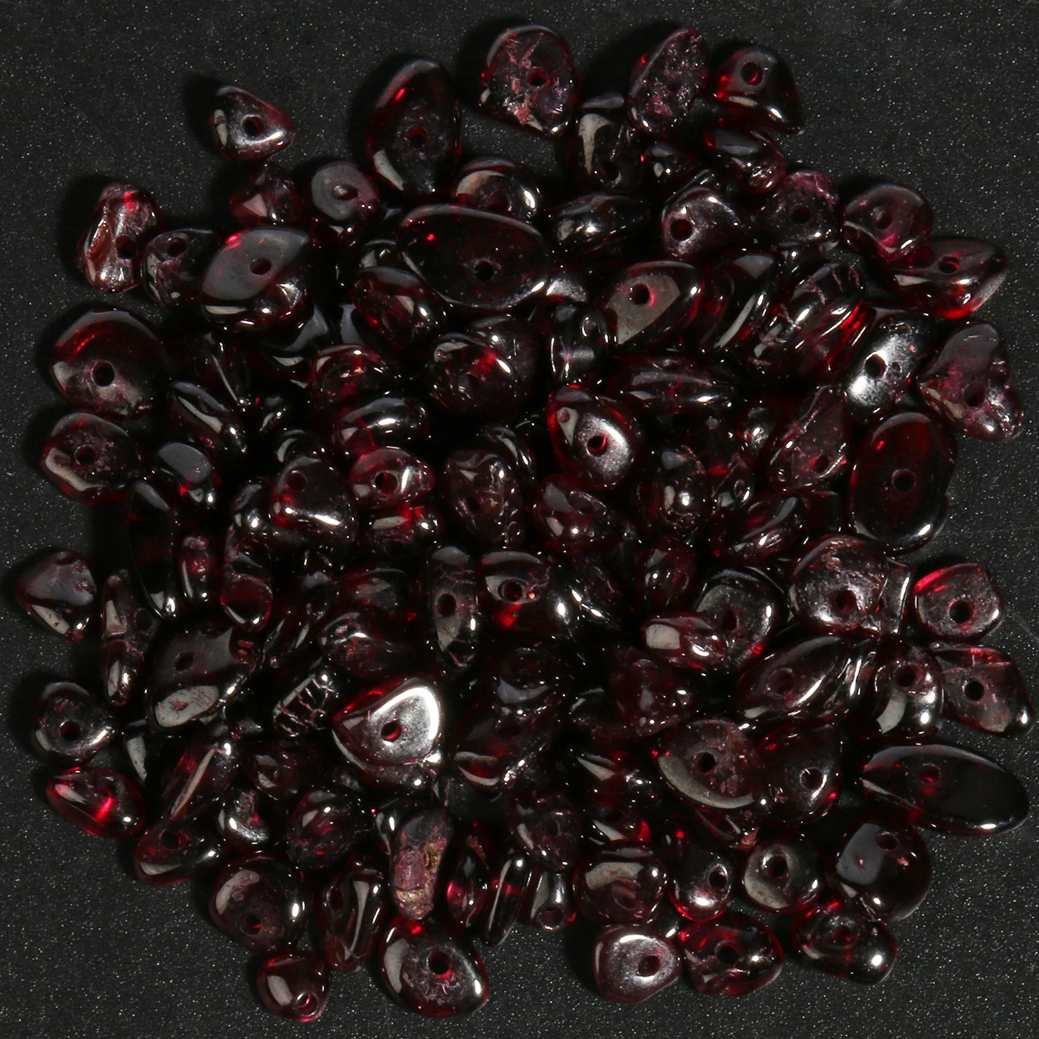 Natural Dark Red Garnet Irregular Shape Gravel Stone Beads Loose Beads For Jewelry Making DIY Necklace Bracelet Accessories 16\'\'