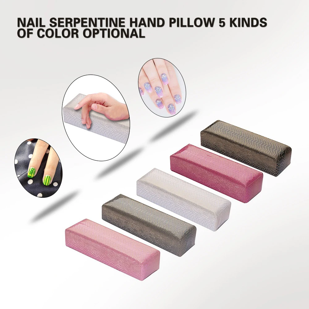 Nail Arm Rest Pillow Waterproof PU Leather Hand Palm Rest Hand Cushion Pillow Holder Nail Art Stand for Manicure Pillow