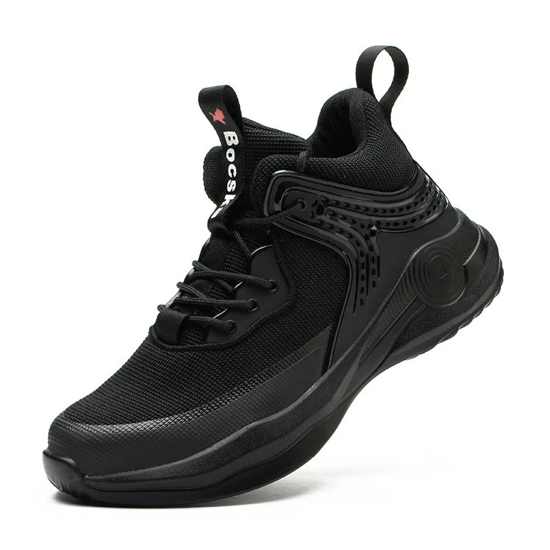 Breathable Men's Safety Shoes Boots With Steel Toe Cap Casual Men's Boots Work Indestructible Shoes Puncture-Proof Work Sneakers - Image 6