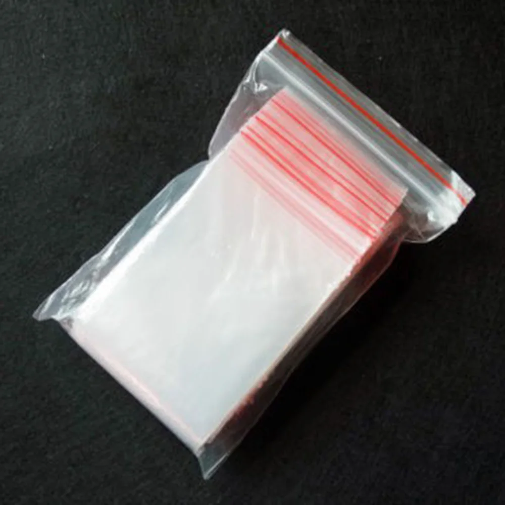 Petit sac en plastique transparent à fermeture éclair, sac à chaussures refermable, sac sous vide XR, sacs transparents, épaisseur 100mm, 0.05 pièces par paquet
