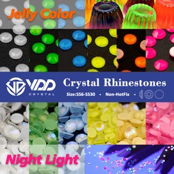 VDD Rhinestones Crystal For Nails Non Hotfix Flatback Stone Glitter Nail Art Accessories DIY Decoration Colored Stones ss6-ss30