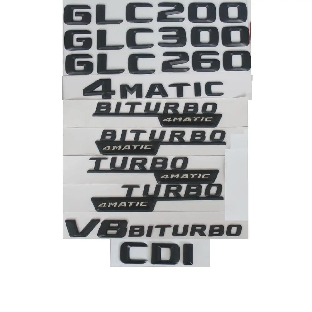 

3D Letters For Mercedes Benz X253 GLC180 GLC200 GLC220 GLC250 GLC260 GLC280 GLC300 GLC320 GLC350 Symbols CDI CGI 4MATIC Emblems
