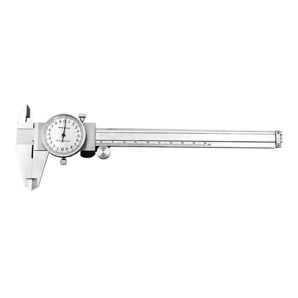 

Dial Vernier Caliper 0-150mm 0.02mm Metal Measurement Shockproof Gauge Carbon Steel Imperial Micrometer Handheld Ruler