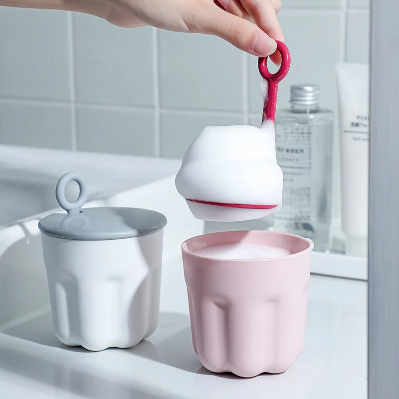 Facial Cleanser Foamer Portable Cute Foamer Face Wash Artifact Foaming Cup