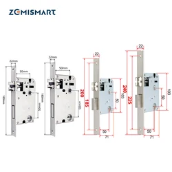 Zemismart Lock Body Single Lock Bolt Double Lock Bolt 160mm 180mm 200mm 240mm for X2 Intelligent Security Door Lock