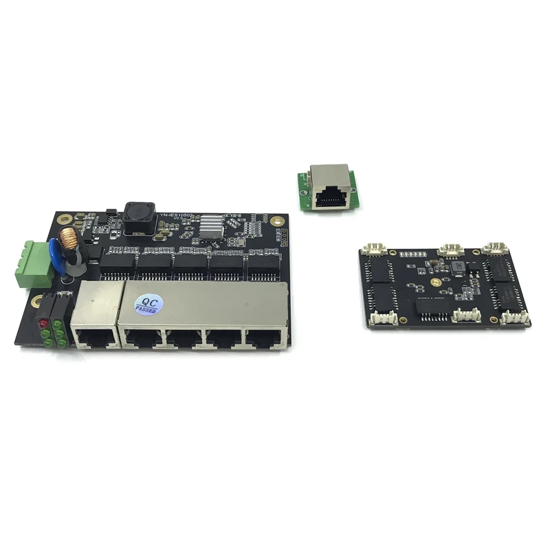 Carte PCBA industrielle OEM 3/5 Ports 10/100M, sans gestion, module de commutation Ethernet à détection automatique