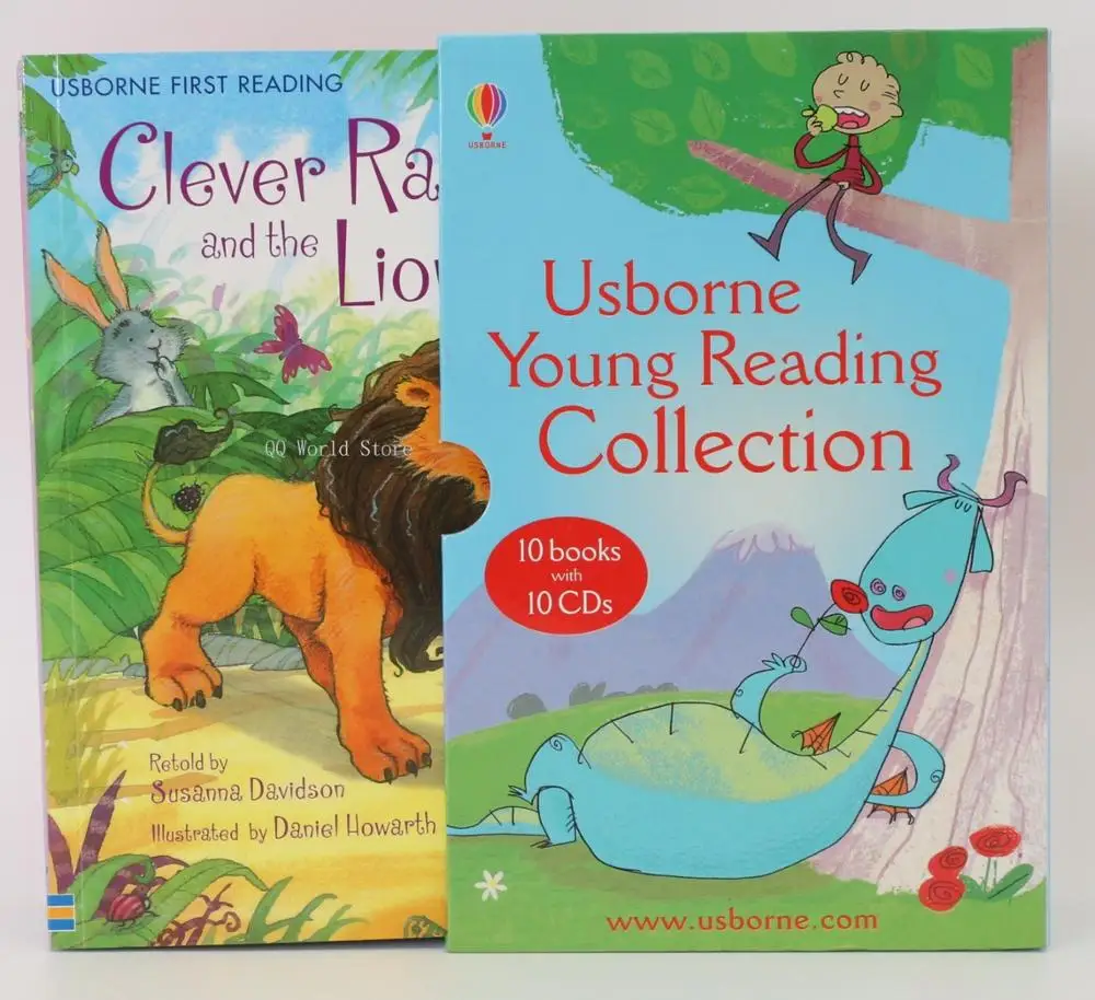 

10 Books 10 CD Discs Box Set USBORNE YOUNG READING Series Kids Child Bedtime Story Early Education English Picture Book Age 1-6