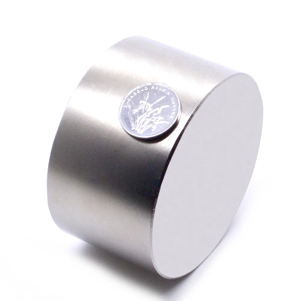 1pc Round Magnet 70x40mm N52 Super Strong Neodymium Magnet Rare Earth Welding Search Powerful Permanent Gallium Metal